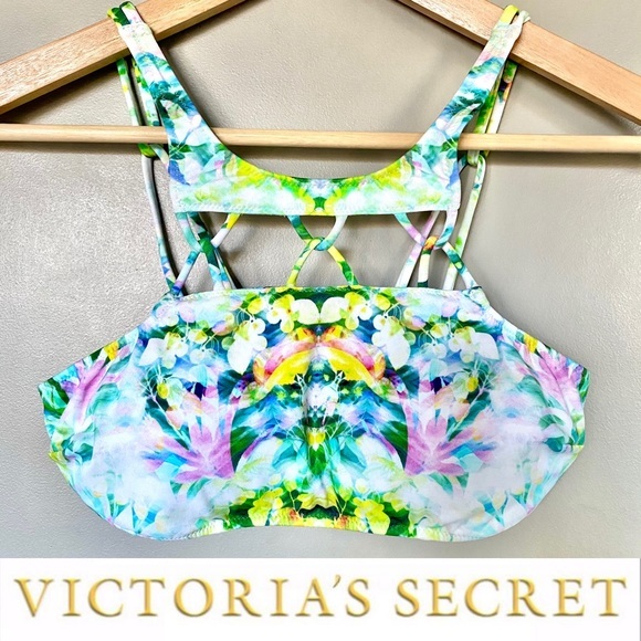 Victoria’s Secret Bikini Top Neon Tropical Paradise - Picture 1 of 12